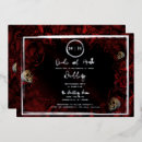 Search for black red silver wedding invitations Gothic