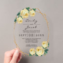 Search for gold acrylic wedding invitations Roses