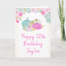 Search for pumpkin birthday cards Floral flowers