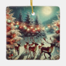 Search for vintage reindeer christmas tree decorations Retro