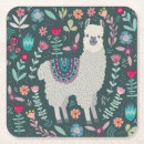 Search for cute llama coasters Cartoon