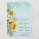 Search for simple sunflower wedding invitations Blue