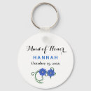 Search for blue floral wedding key rings Script