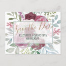 Search for burgundy floral save the dates Save our date