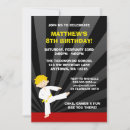 Search for tae kwon do birthday invitations Boy