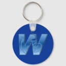 Search for monogram w key rings Alphabet