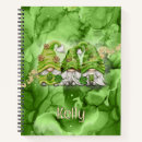 Search for four notebooks Irish