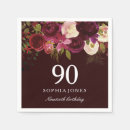 Search for 90th birthday napkins Floral