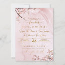 Search for marble and rose gold wedding invitations Watercolor