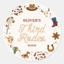 Search for retro western stickers Birthday party