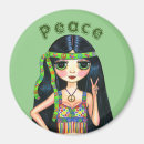 Search for 70s round magnets Hippy