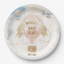 Search for hot air balloon paper plates Up up and away