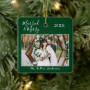 Search for forest green christmas tree decorations First christmas married