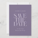 Search for purple wedding save the dates Modern