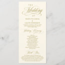 Search for reception wedding programs Gold