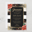 Search for red black gold invitations Girly