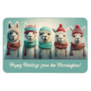 Search for funny holiday magnets Llama