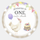 Search for chick round stickers Watercolor