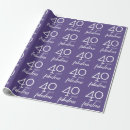 Search for happy 40th birthday wrapping paper 40 and fabulous