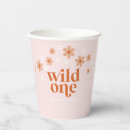 Search for wild one paper cups Pink