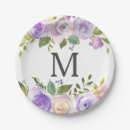 Search for lavender bridal shower plates Rustic