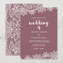 Search for purple lace wedding invitations Trendy