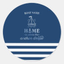 Search for striped anchor stickers Navy blue