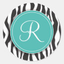 Search for monogram zebra stickers For her