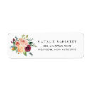 Search for bouquet of flowers return address labels Burgundy