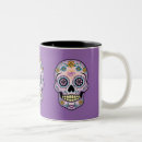 Search for purple sugar skull mugs Dia de los muertos