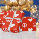 Search for holiday love wrapping paper Peace and love