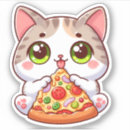 Search for cute pizza stickers Kitten