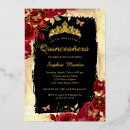 Search for black gold red birthday invitations Foil