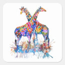 Search for watercolor giraffe stickers Animals