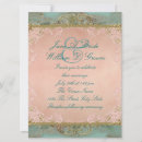 Search for teal and pink wedding invitations Vintage