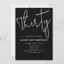 Search for thirty birthday invitations Modern