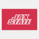 Search for university student stickers Jax state bold lettering