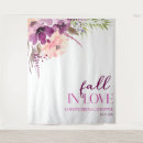 Search for fall in love backdrops Bridal shower