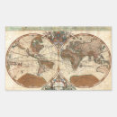 Search for antique world map stickers Vintage