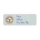 Search for bird nest return address labels Blue