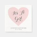 Search for baby girl shower napkins Heart