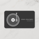 Search for record player business cards Deejay