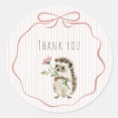 Search for cute hedgehog stickers Woodland baby shower