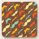 Search for moustaches coasters Hipster