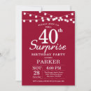 Search for male 40th birthday invitations String lights