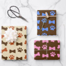 Search for dog paw wrapping paper Bones
