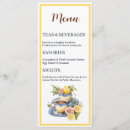 Search for afternoon tea menus Bridal shower
