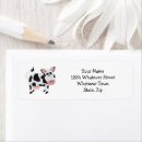 Search for cartoon cow return address labels Animals