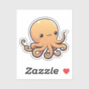 Search for octopus cartoon stickers Sea