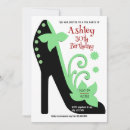 Search for high heel birthday invitations Simple